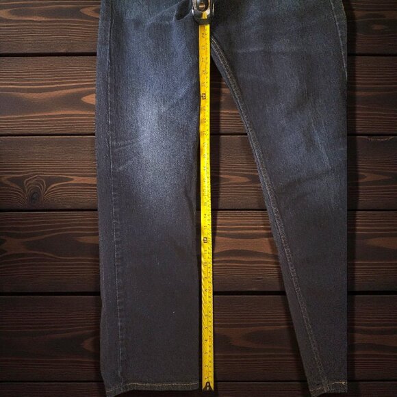 Levi’s 505 – Classic Straight Dark Denim Men's Jeans - Picture 10 of 14